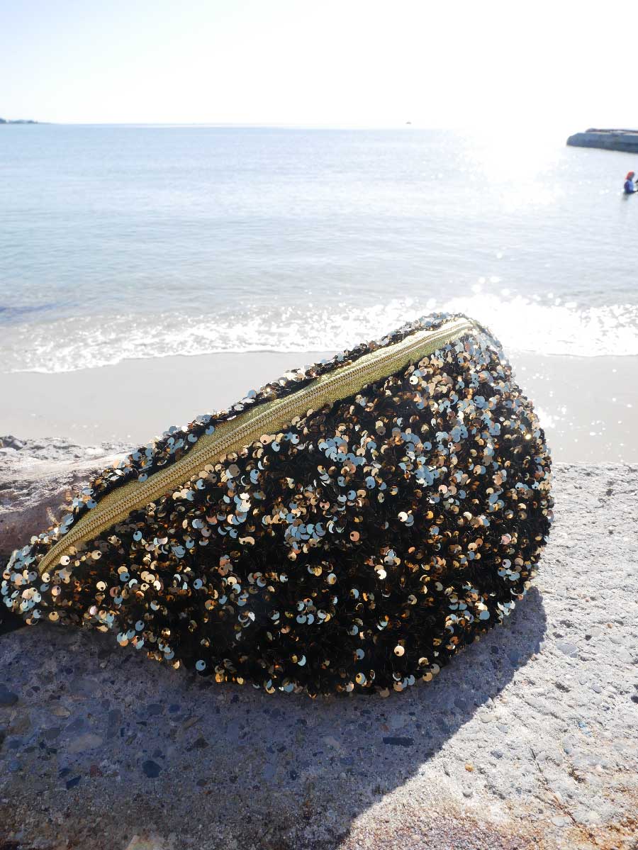 Sac à main Banane format xl doré