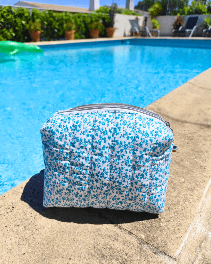trousse turquoise Philippina création
