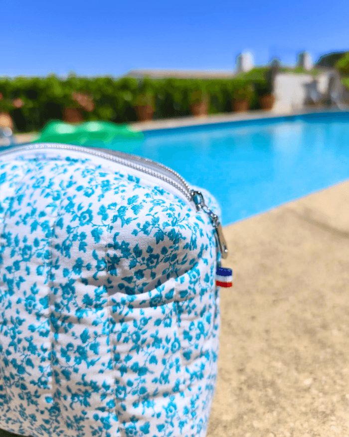 trousse turquoise Philippina création